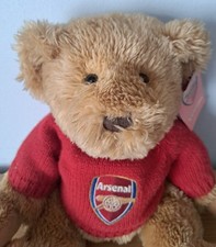 Arsenal FC Authentic Rare Vintage Teddy Bear In Jumper With Tag 9.5 Inches VGC 