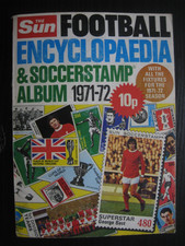 The Sun Football Encyclopedia And Soccerstamp Album 1971-72 COMPLETE + misprints