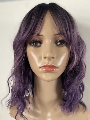 Esmee short wavy ombre purple - short,