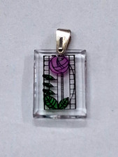 Charles Rennie Mackintosh Pendant / Silver Bail
