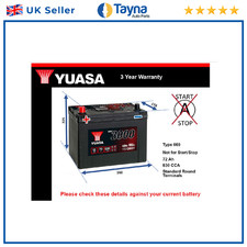 Battery fits TRIUMPH STAG TR8