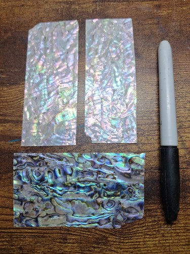 Abalone and sheet inlay - and,