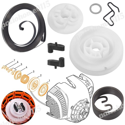 Set recoil starter - recoil, repair