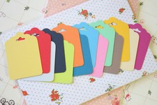 Colour Fancy Scallop Tags Vintage Series handmade wedding wishing tree gift tags