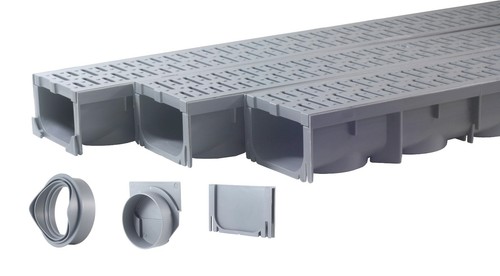 Drainage trench channel drain - trench,,
