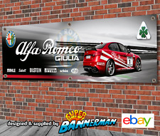 Alfa Romeo Giulia Quadrifoglio Touring Car PVC Banner for Garage, Workshop etc