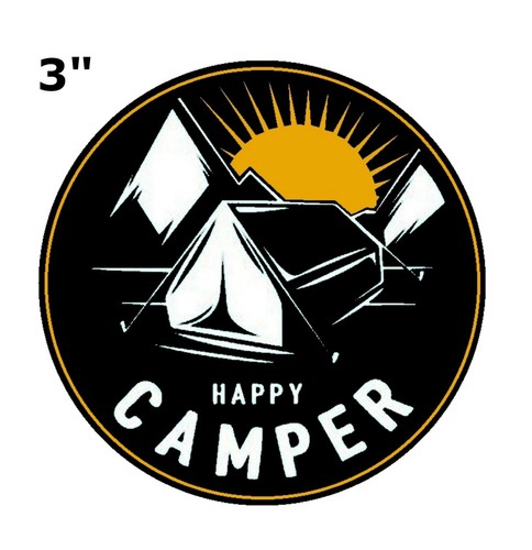 Happy camper tent car truck - camper,