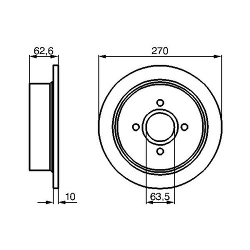Bosch rear brake discs - rear,