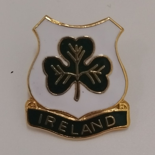 Enamel ireland shamrock lapel - ireland,