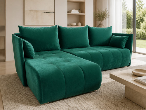 Corner sofa bed with - corner,
