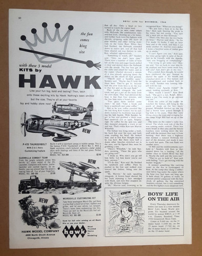 1964 hawk model kits - model,