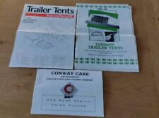 Vintage Conway Trailer Tent Manuals