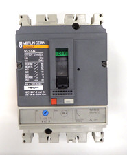 Merlin Gerin Compact NS100N 63 Amp MCCB TM63D 3 Pole 50 - 63A Variable 415V AC