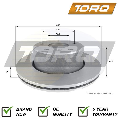 Brake disc front - disc, torq