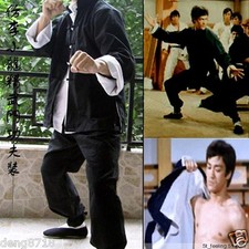 3 Pieces Bruce Lee Wing Chun Kung Fu Suit Costume Martial Arts Outfits Uniform