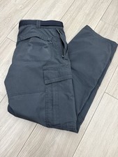 Men's Craghoppers Kiwi Classic Trousers 34" Waist SolarDry Cargo Pants BLUE/Grey