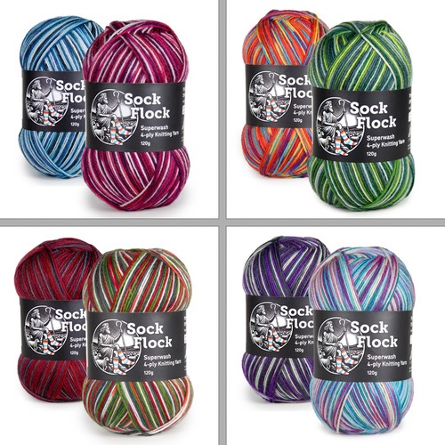 4ply sock yarn two pack - 4ply, two-pack