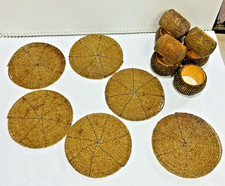 Vintage Glass Bead Coasters x