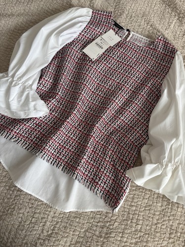 Zara womens tweed boucle - tweed,