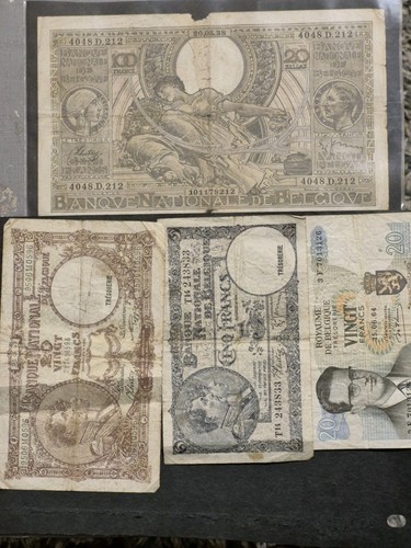 Belgium franc banknotes - belgium,