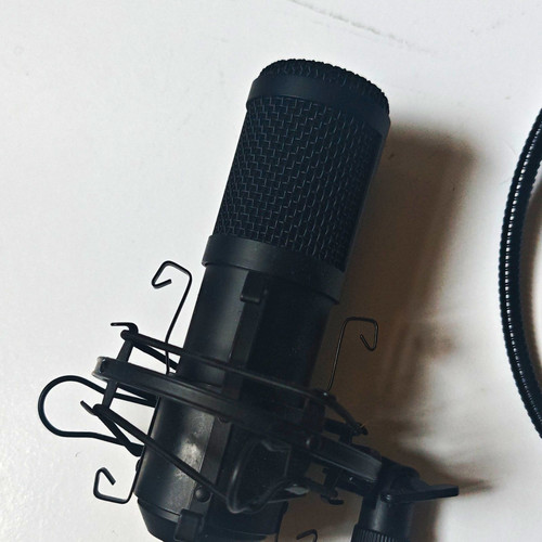 Black wired condenser - black, studio