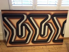 Barbara Brown Heals Circuit Fabric Wall Hanging 1960’s 1970’s