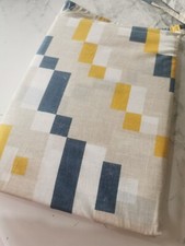 Debenhams Navy, Beige, Yellow & White - Super King Reversible Duvet Set In Bag