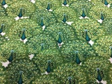Fabric freedom peacocks - fabric, freedom-peacocks-100%