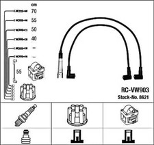 Black Ignition Cable Kit NGK