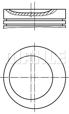 011 mahle piston - 01, for