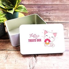 Pink Hearts Cute Cat Doughnut