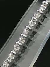 925 Silver Byzantine Tube Bracelet - 5mm - 7", 7.25",7.5", 8" & 8.5"