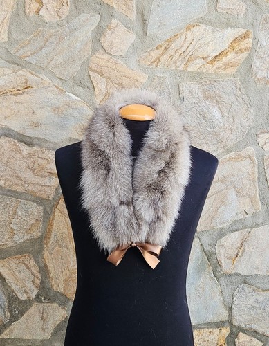 Genuine fox fur - , collar