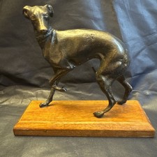 VTG GREYHOUND WHIPPET BRONZE