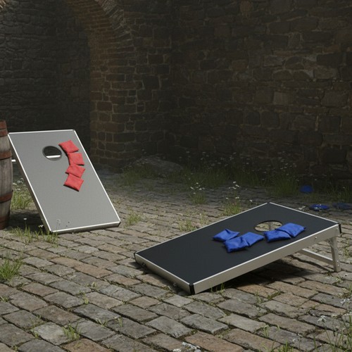 Aluminum foldable cornhole - aluminum,