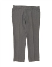 FARAH Mens Straight Suit Trousers W42 L31 Grey DS48