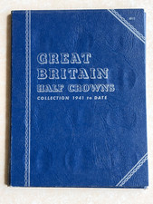 Whitman 1941 to 1967  Half Crown Folder with 24  Coins