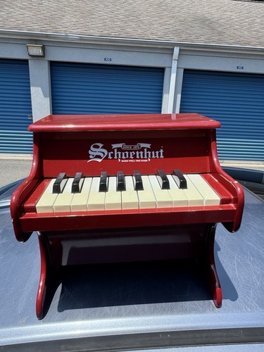 Vintage schoenhut red toy - red,