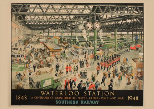 Vintage poster waterloo - poster,