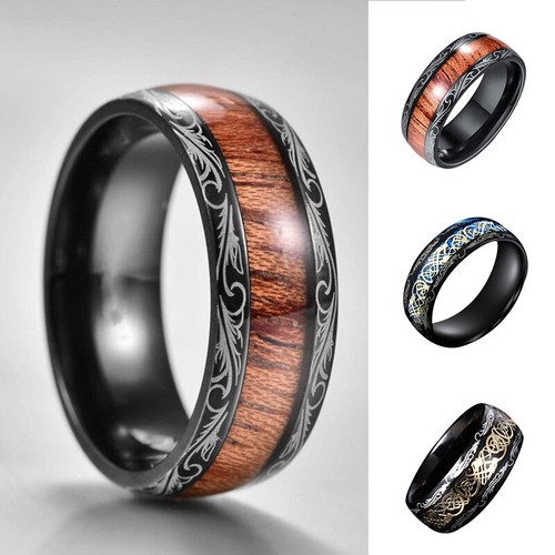 Black tungsten carbide ring - black,