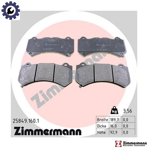 Brake pad set disc - pad,
