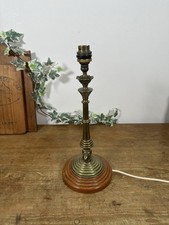 Vintage Brass Candlestick Lamp