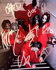 SLIPKNOT Band Signed 8x10"