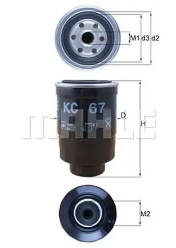 Fuel filter spin kc - filter,