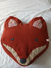 Lovely Hand Crafted Fox Cushion In Excellent Condition