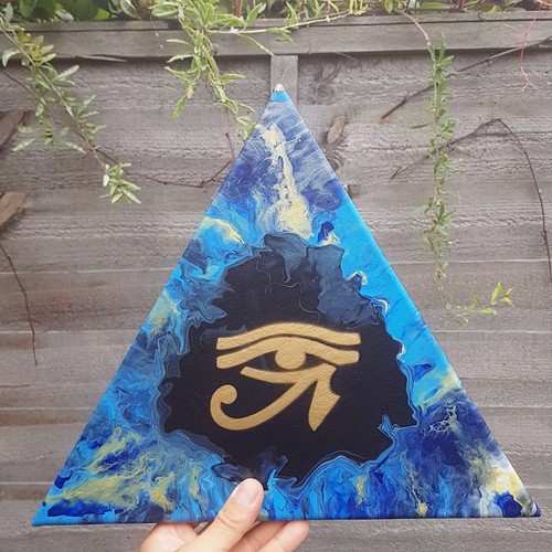 Eye acrylic painting - acrylic, on