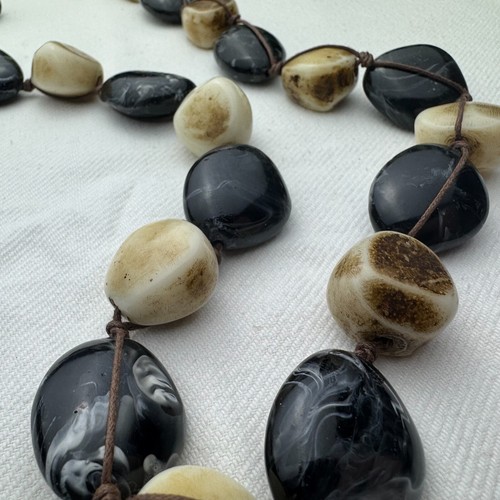 African handmade bone - , bead