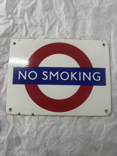 Vitreous enamel sign - vitreous,