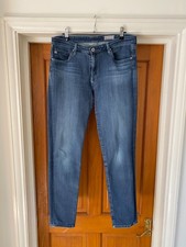 AG Adriano Goldschmied Blue Slim Stretch Jeans W32 L30 Contour 360