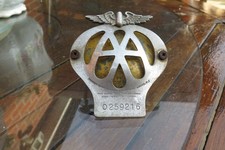 Vintage AA Car Badge number